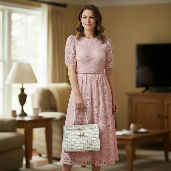 NWOT Kate Spade New York Hayes Perforated Leather Tote. with Bow & Tassel - Picture 11 of 12